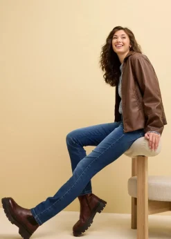 Clearance Skinny-Jeans Mid Waist, Stretch Damen Bekleidung·Shirts & Tops|Jeans