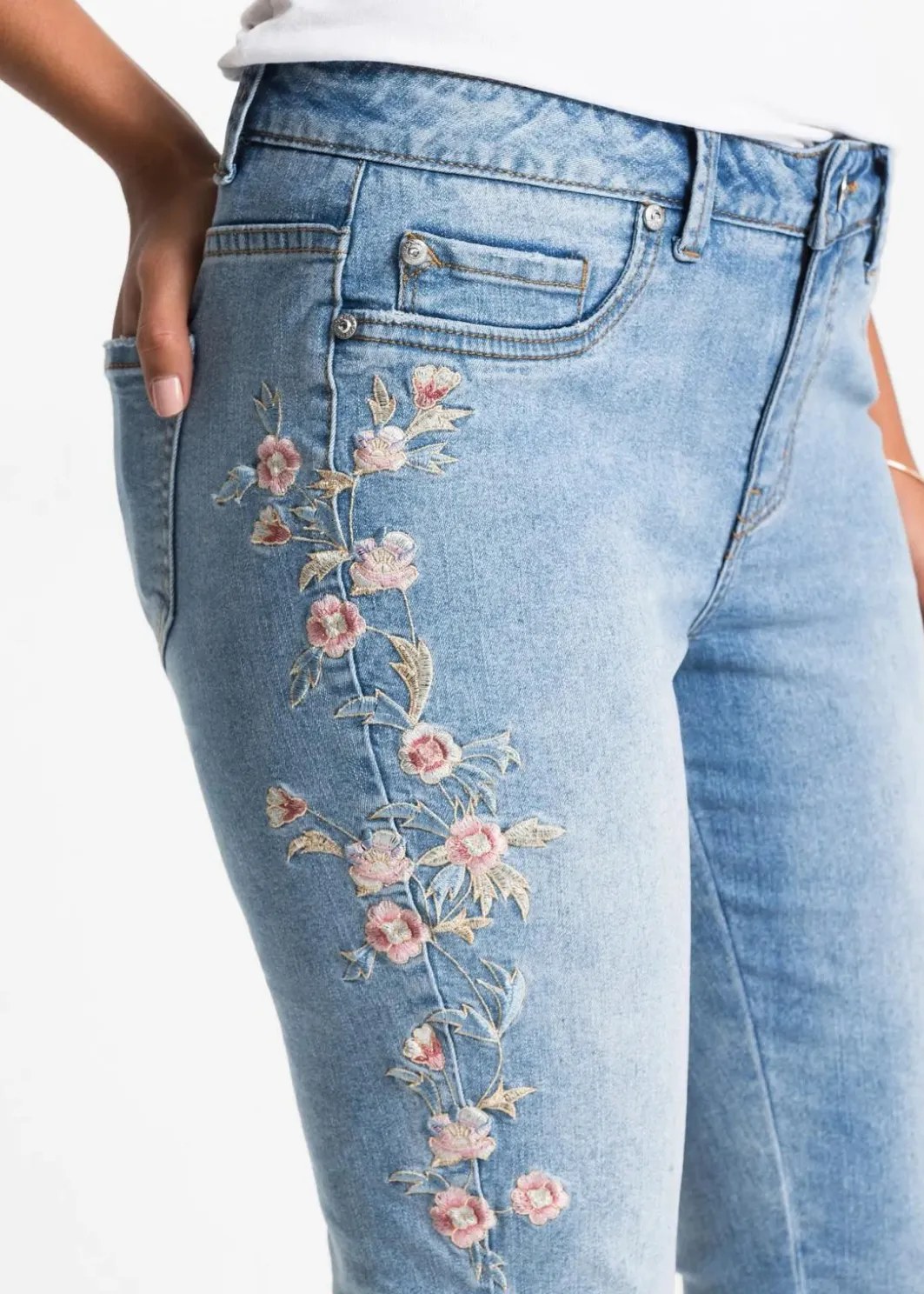 Hot Skinny-Jeans Mid Waist, verkürzt Damen Jeans|Bekleidung·Shirts & Tops