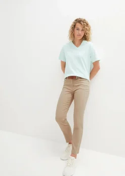 Damen bonprix Bekleidung·Kleider|Slim Fit 7/8-Hose, High Waist