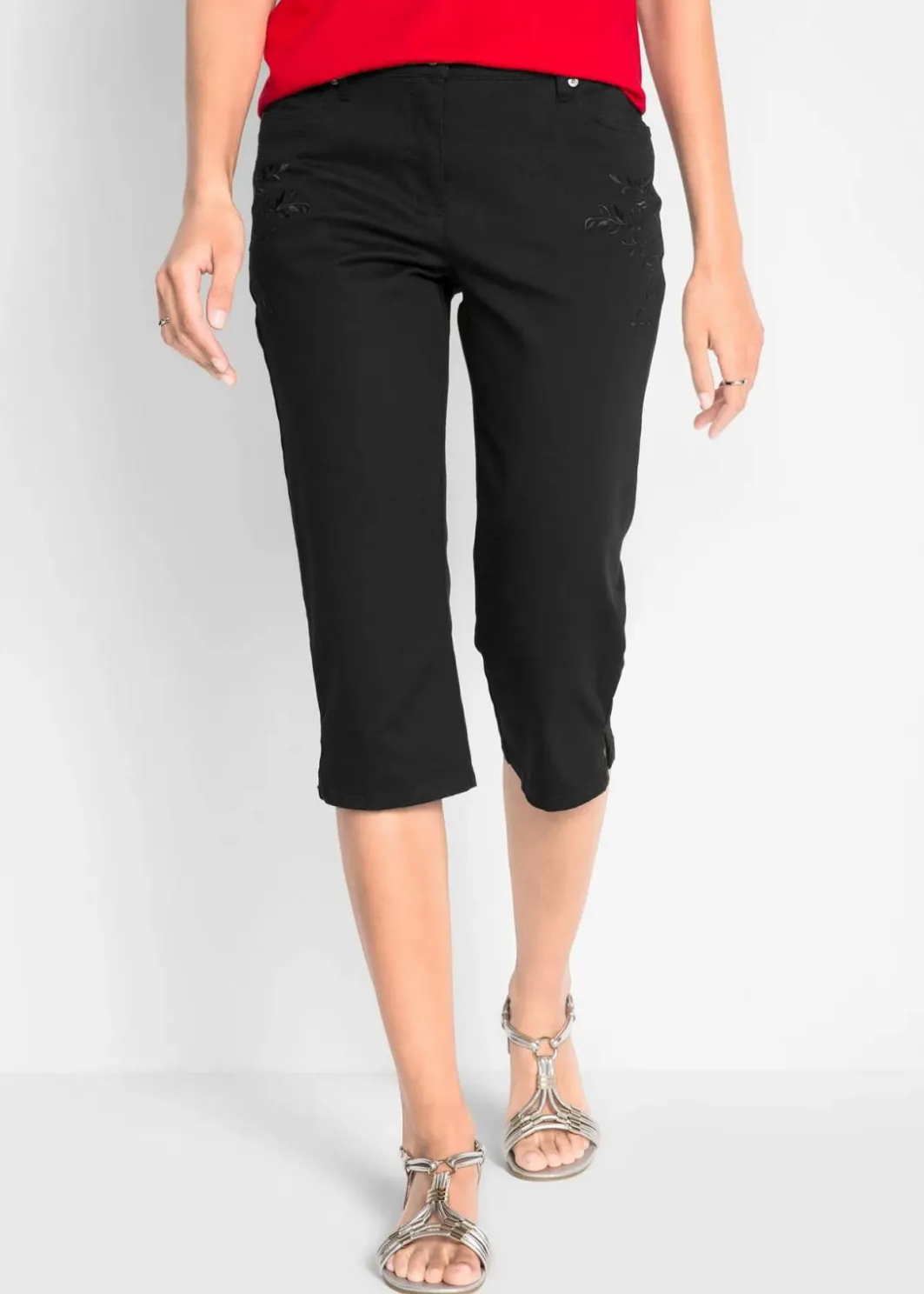 Online Slim Fit Jeans, Mid Waist, cropped Damen Bekleidung·Kleider|Hosen
