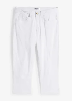 Damen bonprix Jeans|Bekleidung·Shirts & Tops|Slim Fit Jeans Mid Waist, cropped