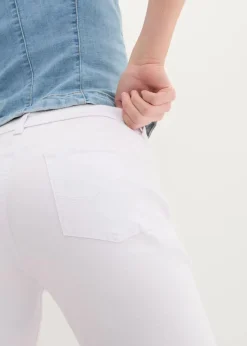 Damen bonprix Jeans|Bekleidung·Shirts & Tops|Slim Fit Jeans Mid Waist, cropped