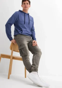 Clearance Slim Fit Jeans-Jogger mit Komfortbund, Straight Herren Jeans|Große Größen