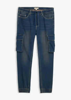 Best Slim Fit Jeans-Jogger mit Komfortbund, Straight Herren Große Größen|Jeans