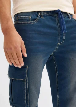 Best Slim Fit Jeans-Jogger mit Komfortbund, Straight Herren Große Größen|Jeans