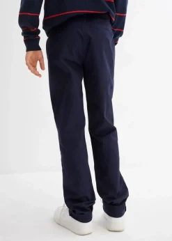 Kinder bonprix Jungen 9-16 Jahre·Hosen|Slim Fit Stretch-Chinohose mit verstellbarem Bund, Straight