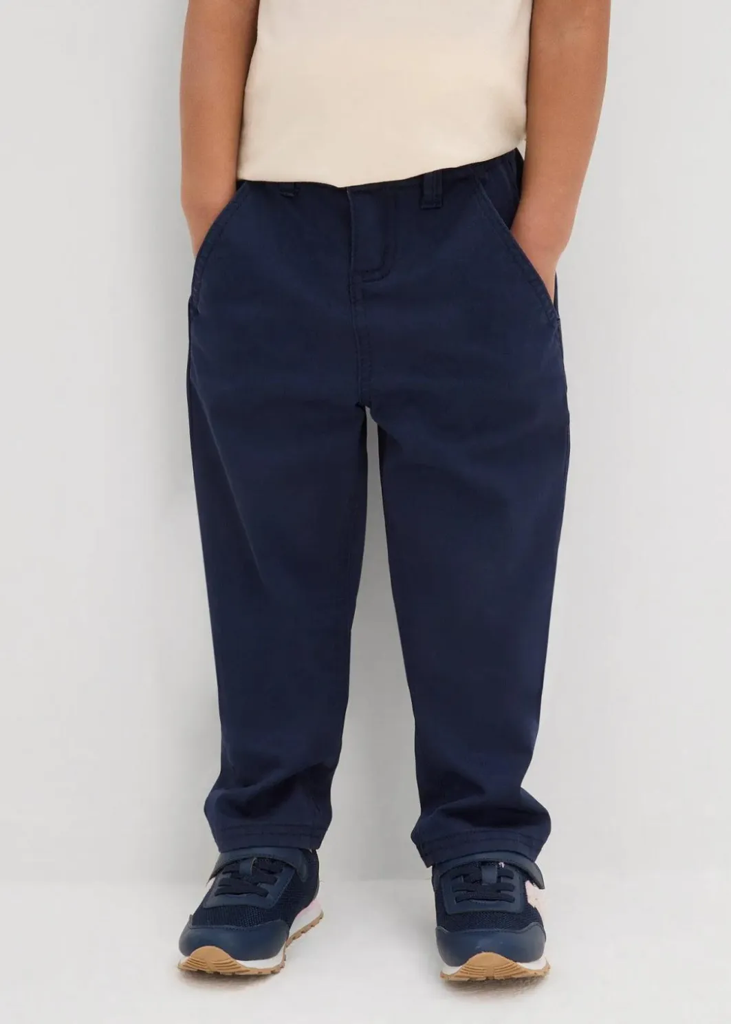 Clearance Slim Fit Stretch-Chinohose mit verstellbarem Bund, Straight Kinder Jungen 2-8 Jahre·Jeans & Hosen