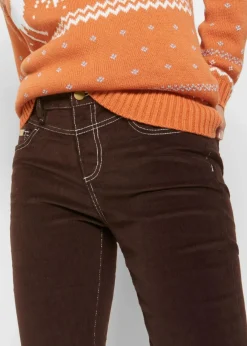 Damen bonprix Bekleidung·Kleider|Hosen|Slim Fit Stretch-Cordhose