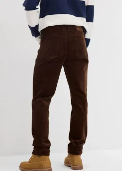 Hot Slim Fit Stretch-Cordhose mit Komfortschnitt Herren Große Größen|Hosen