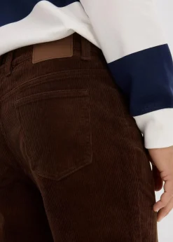 Hot Slim Fit Stretch-Cordhose mit Komfortschnitt Herren Große Größen|Hosen