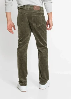 Herren bonprix Hosen|Große Größen|Slim Fit Stretch-Cordhose mit Komfortschnitt