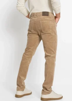 Herren bonprix Hosen|Große Größen|Slim Fit Stretch-Cordhose mit Komfortschnitt