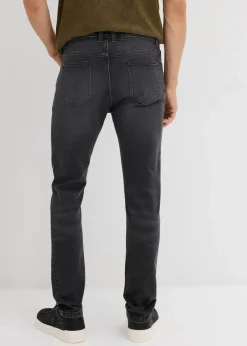 Herren bonprix Jeans|Große Größen|Slim Fit Stretch-Jeans, Straight