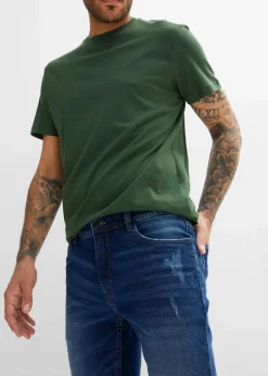 New Slim Fit Stretch-Jeans, Straight Herren Jeans|Große Größen