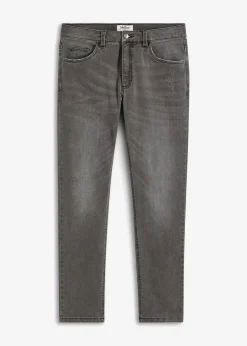 Herren bonprix Große Größen|Jeans|Slim Fit Stretch-Jeans, Straight