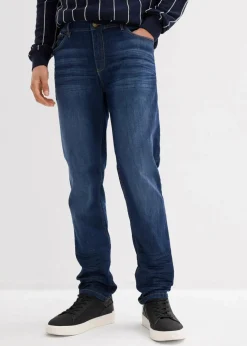 Slim Fit Stretch-Jeans, Tapered Herren Große Größen|Jeans