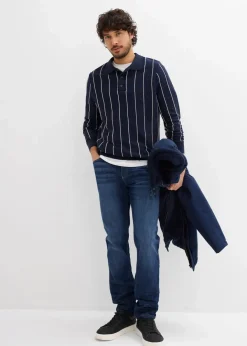 Slim Fit Stretch-Jeans, Tapered Herren Große Größen|Jeans