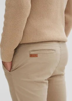 Herren bonprix Hosen|Slim Fit Stretch-Schlupfhose, Straight