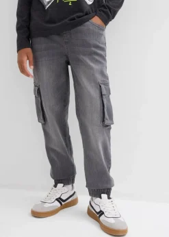 Kinder bonprix Jungen 9-16 Jahre·Jeans|Slim Fit Stretch-Schlupfjeans