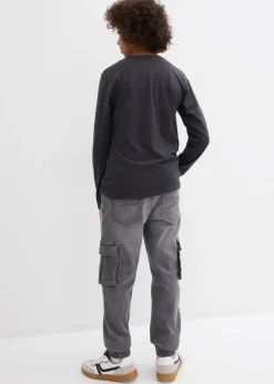 Kinder bonprix Jungen 9-16 Jahre·Jeans|Slim Fit Stretch-Schlupfjeans