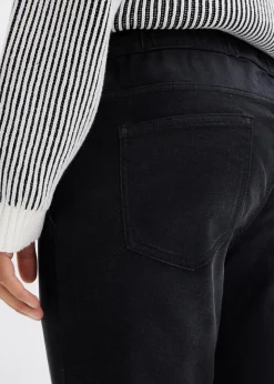 Herren bonprix Große Größen|Sweat|Slim Fit Sweat-Jeans, Straight