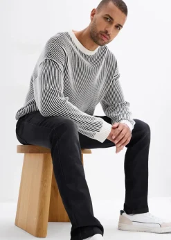 Herren bonprix Große Größen|Sweat|Slim Fit Sweat-Jeans, Straight
