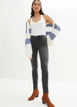 Damen bonprix Jeans|Bekleidung·Shirts & Tops|Slim Jeans High Waist, Shaping