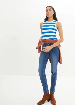 Damen bonprix Jeans|Bekleidung·Shirts & Tops|Slim Jeans High Waist, Shaping
