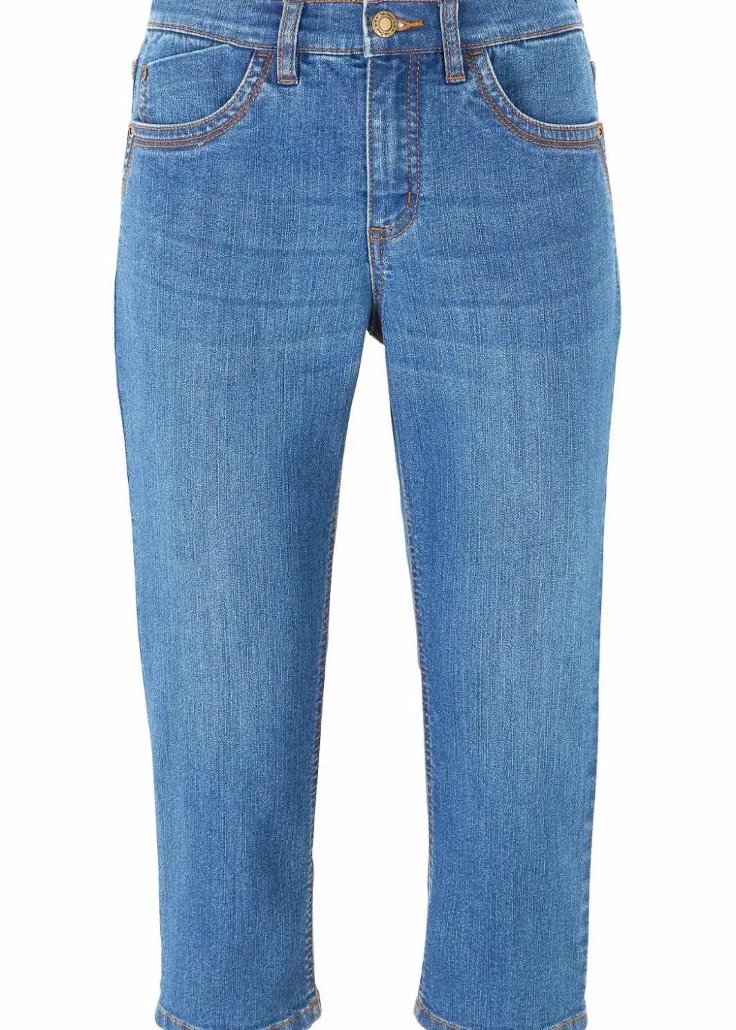 Damen bonprix Bekleidung·Shirts & Tops|Jeans|Slim Jeans, Mid Waist, Capri