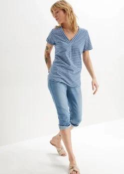 New Slim Jeans, Mid Waist, Capri Damen Jeans|Bekleidung·Shirts & Tops