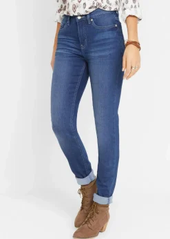 Sale Slim Jeans Mid Waist, Stretch Damen Jeans|Kurzgrößen
