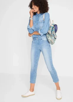 Sale Slim-Fit-Jeans Mid Waist, cropped Damen Bekleidung·Shirts & Tops|Jeans