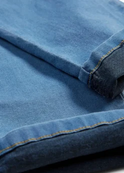 Damen bonprix Jeans|Kurzgrößen|Slim-Fit-Jeans Mid Waist, Super Stretch