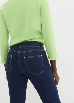 Best Slim-Fit-Jeans Mid Waist, Super Stretch Damen Jeans|Kurzgrößen