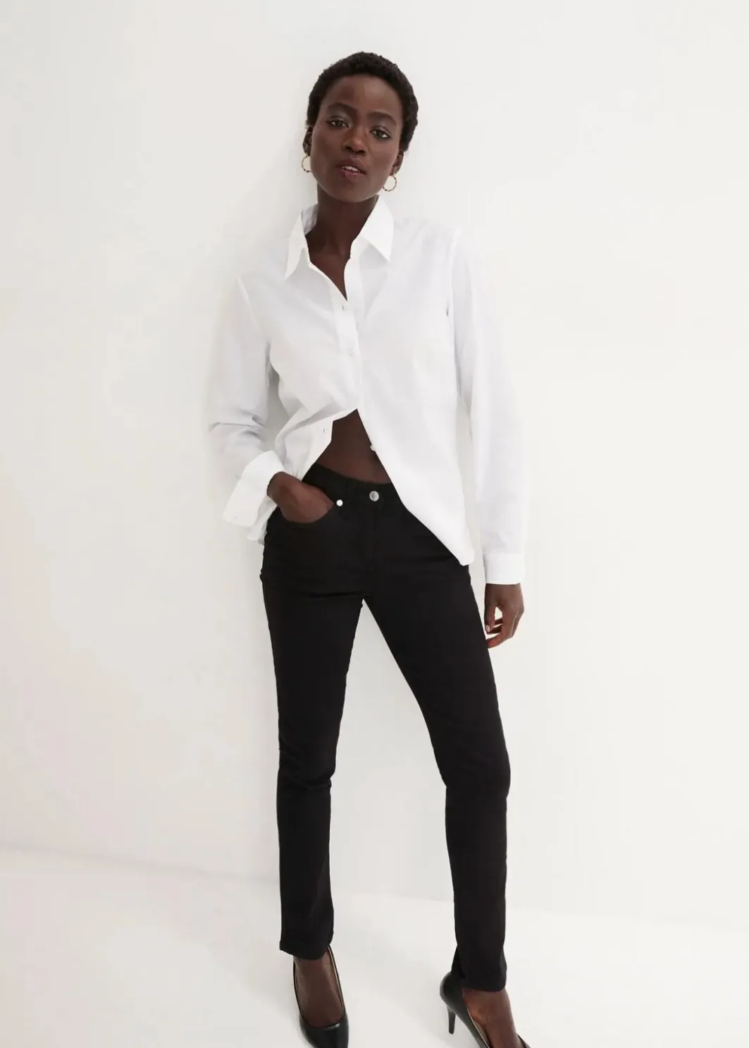 Best Slim-Fit-Jeans Mid Waist, Super Stretch Damen Kurzgrößen|Bekleidung·Shirts & Tops