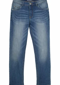 Discount Slim-Fit-Jeans mit verstellbarem Bund, Straight Kinder Jungen 9-16 Jahre·Jeans