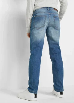 Discount Slim-Fit-Jeans mit verstellbarem Bund, Straight Kinder Jungen 9-16 Jahre·Jeans