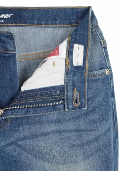 Discount Slim-Fit-Jeans mit verstellbarem Bund, Straight Kinder Jungen 9-16 Jahre·Jeans