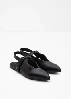 Damen bonprix Sommerschuhe|Sling-Ballerinas mit Raffung