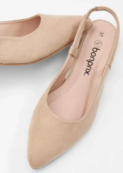 Outlet Slingpumps mit flachem Absatz Damen Pumps