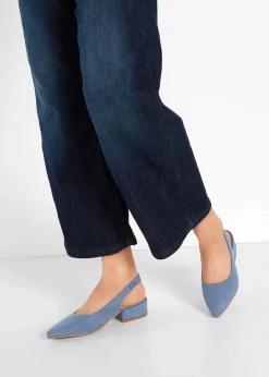 Damen bonprix Schuhe & Accessoires In Spezialgrößen·Elastischer Schaft|Pumps|Slingpumps mit flachem Absatz