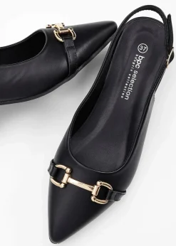 Hot Slingpumps mit flachem Absatz Damen Pumps