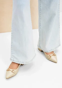 Outlet Slingpumps mit flachem Absatz Damen Pumps