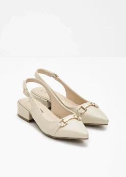 Outlet Slingpumps mit flachem Absatz Damen Pumps
