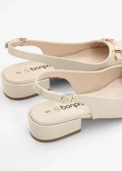 Outlet Slingpumps mit flachem Absatz Damen Pumps