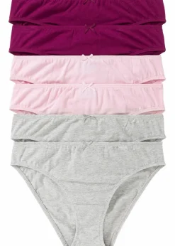 Damen bonprix Höschen|Baumwollunterwäsche|Slip (6er Pack)