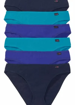 Damen bonprix Wäsche·Basics|Wäsche·Baumwollunterwäsche|Slip (6er Pack)