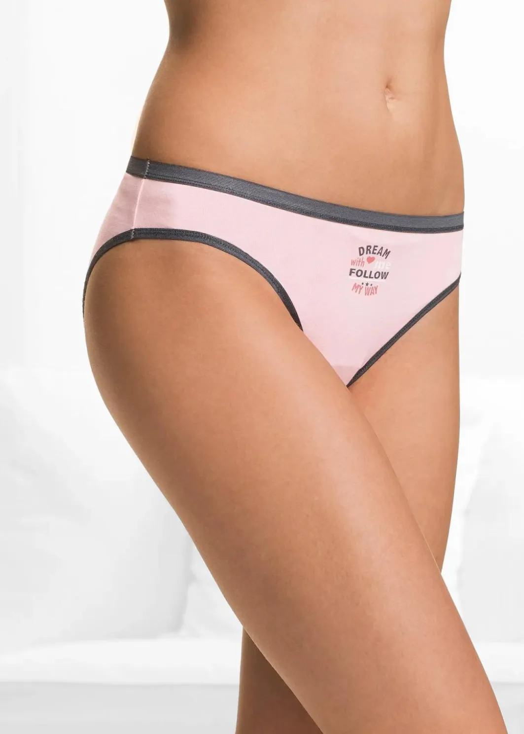 Damen bonprix Wäsche·Baumwollunterwäsche|Wäsche·Höschen|Slip (5er Pack)