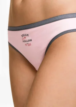 Damen bonprix Wäsche·Baumwollunterwäsche|Wäsche·Höschen|Slip (5er Pack)