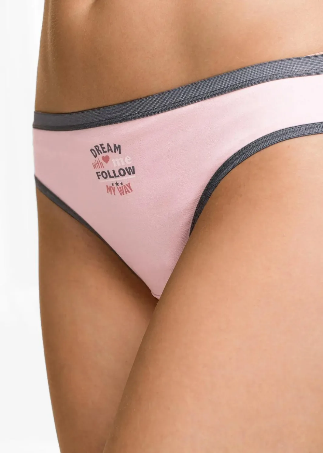 Damen bonprix Wäsche·Baumwollunterwäsche|Wäsche·Höschen|Slip (5er Pack)